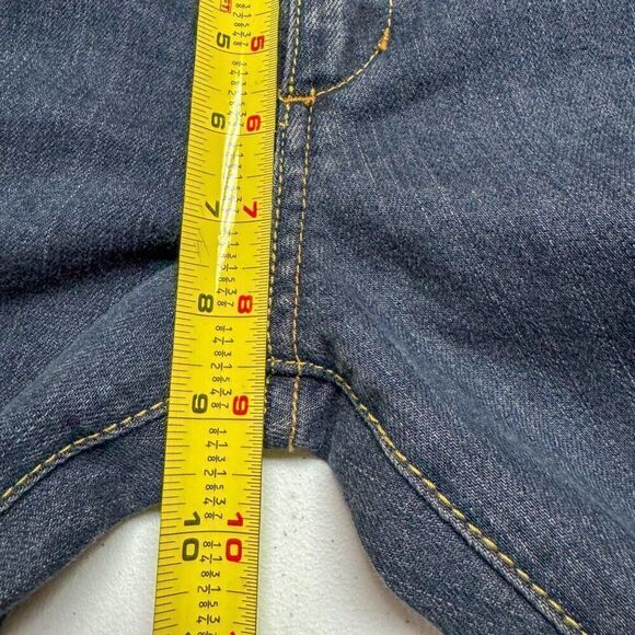 BCBG MAXAZRIA Jeans Womens 28 Blue Denim May Fashion Slim Live Edge Hem 30"x29" - Picture 13 of 15